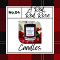 A Red, Red Rose Candle